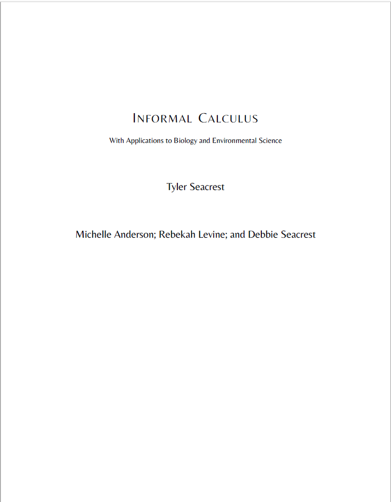 INFORMAL CALCULUS