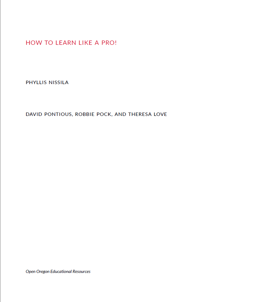 HOW TO LEARN LIKE A PRO!