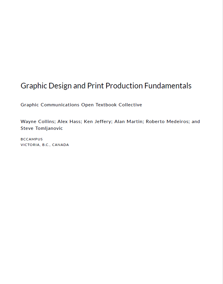Graphic Design and Print Production Fundamentals