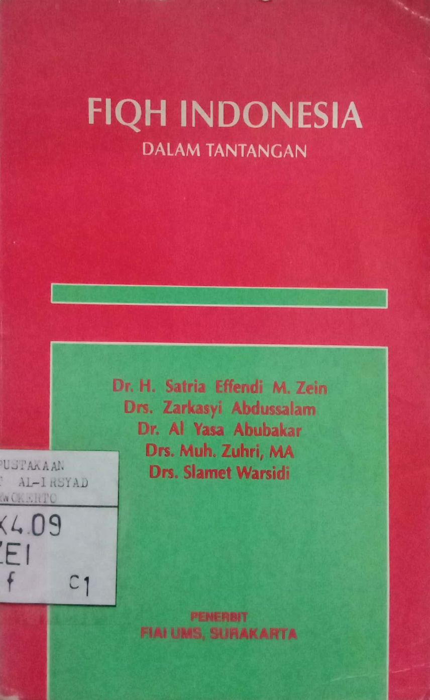 Fiqh Indonesia dalam Tantangan