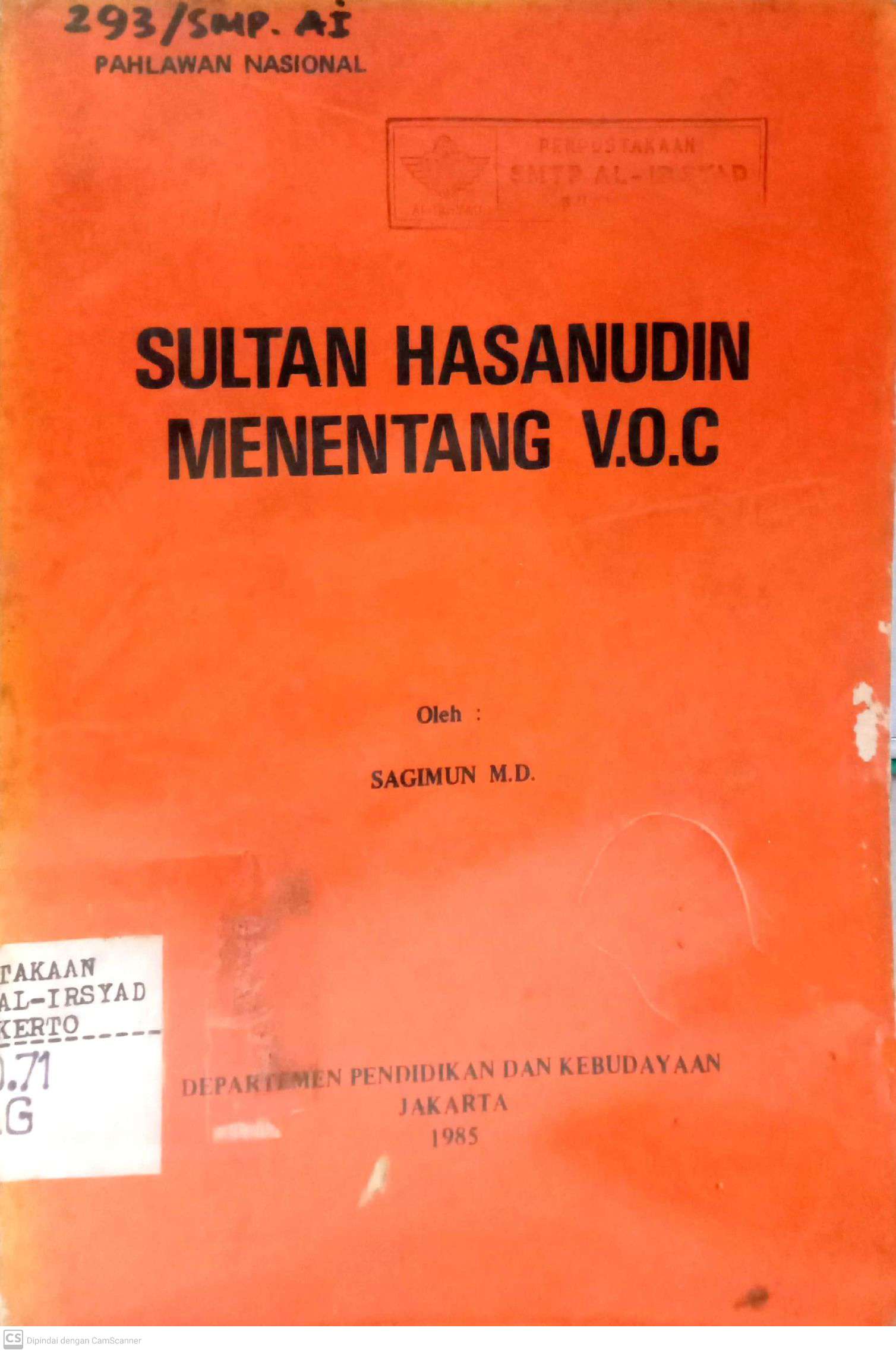 Sultan Hasanudin Menentang VOC